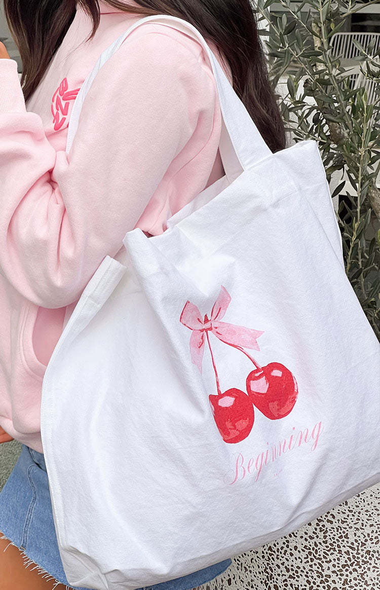 Cherry On Top Tote Bag-Vavasi.All Rights Reserved.
