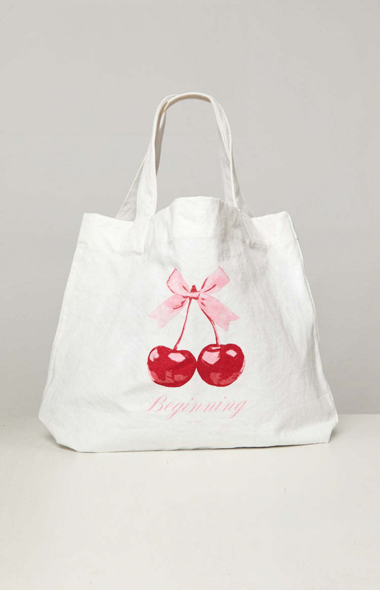 Cherry On Top Tote Bag-Vavasi.All Rights Reserved.