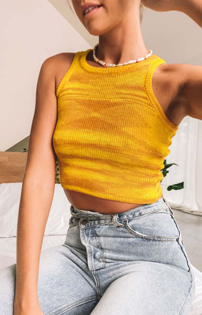 Chicago Tank Yellow-Vavasi.All Rights Reserved.