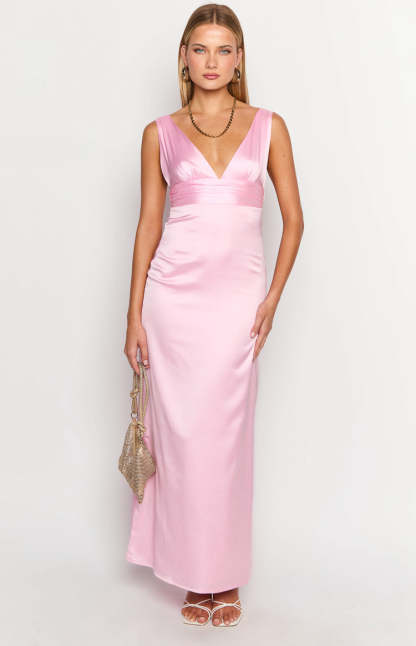 Cianna Pink Maxi Dress-Vavasi.All Rights Reserved.
