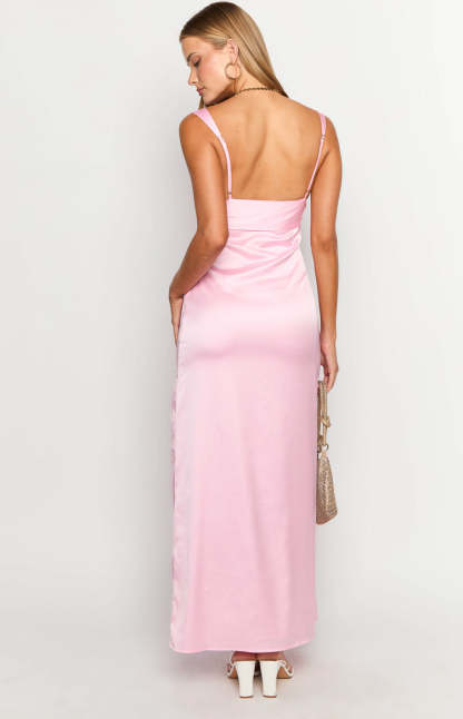 Cianna Pink Maxi Dress-Vavasi.All Rights Reserved.