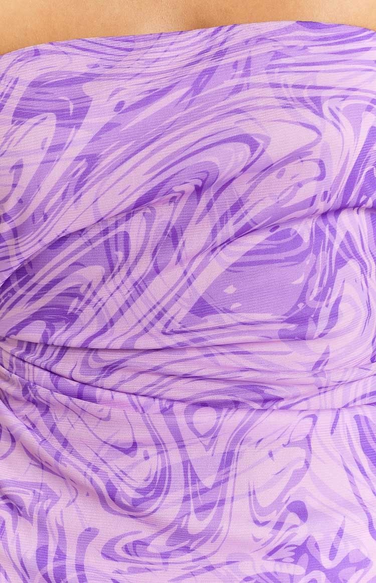 Ciarah Purple Mesh Mini Dress-Vavasi.All Rights Reserved.
