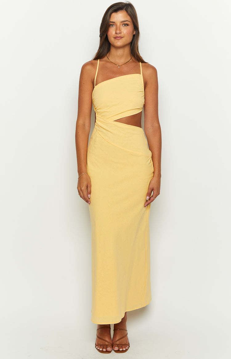 Cindy Yellow Maxi Dress-Vavasi.All Rights Reserved.