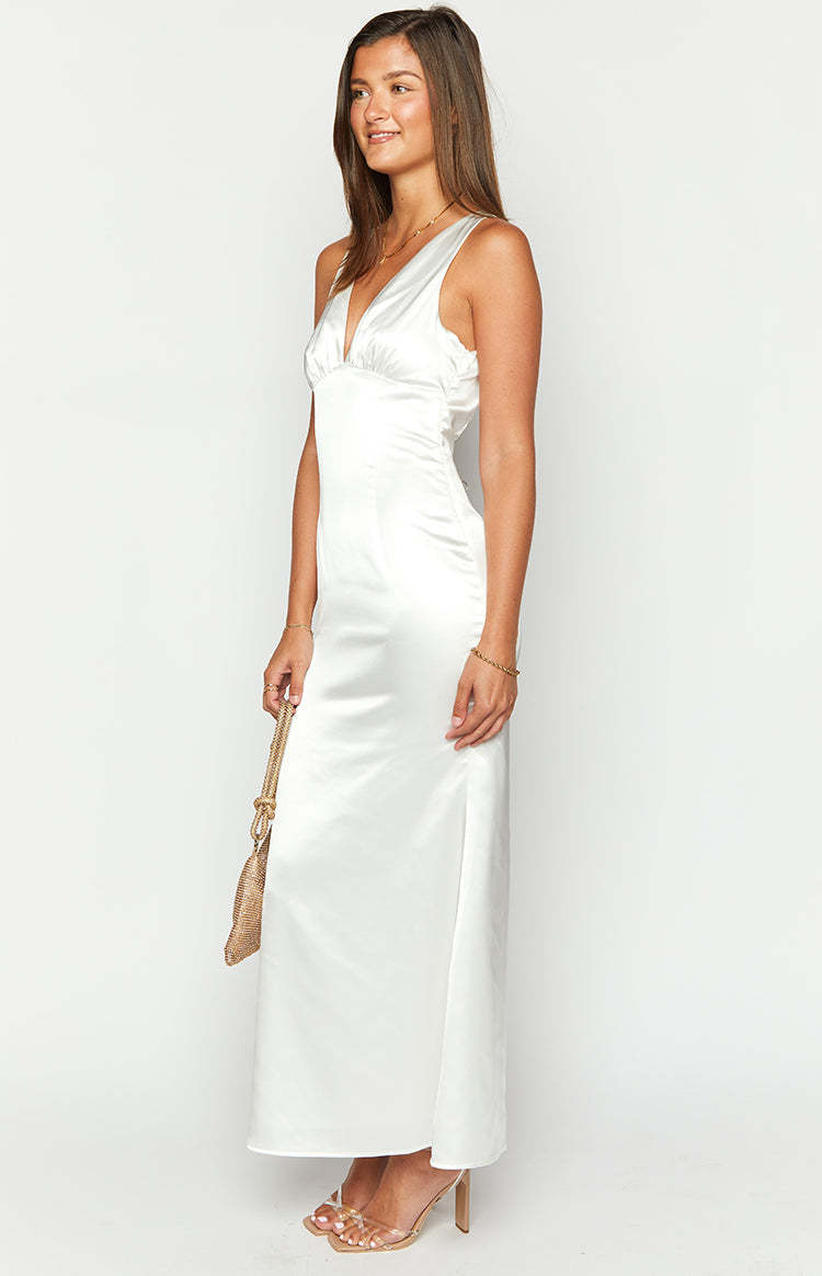 Clara White Maxi Dress-Vavasi.All Rights Reserved.