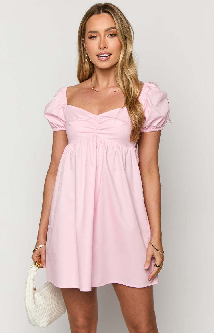 Clara Pink Mini Dress-Vavasi.All Rights Reserved.