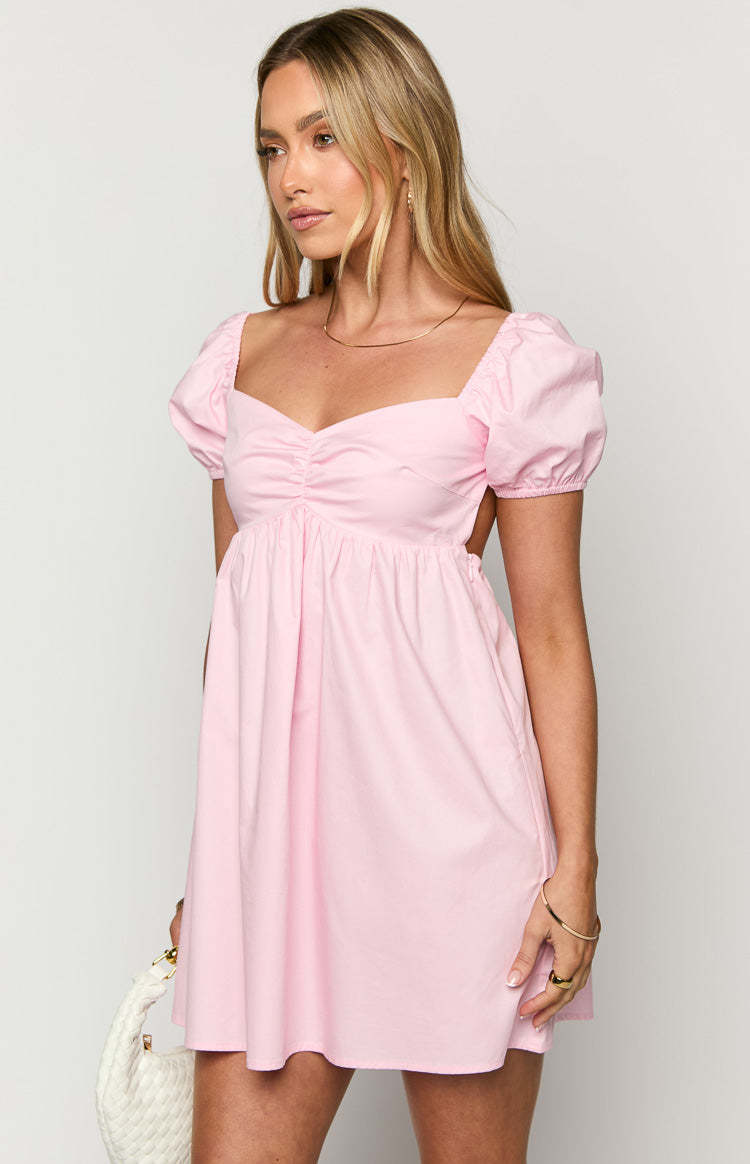 Clara Pink Mini Dress-Vavasi.All Rights Reserved.