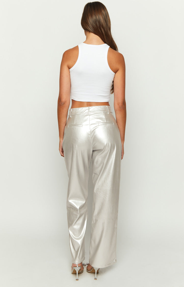 Cool Shades Silver Pants-Vavasi.All Rights Reserved.