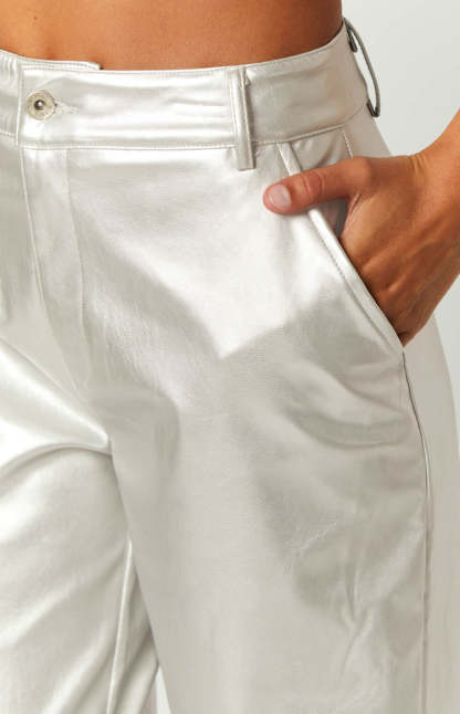 Cool Shades Silver Pants-Vavasi.All Rights Reserved.