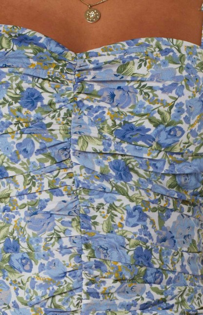 Corey Mini Dress Blue-Vavasi.All Rights Reserved.