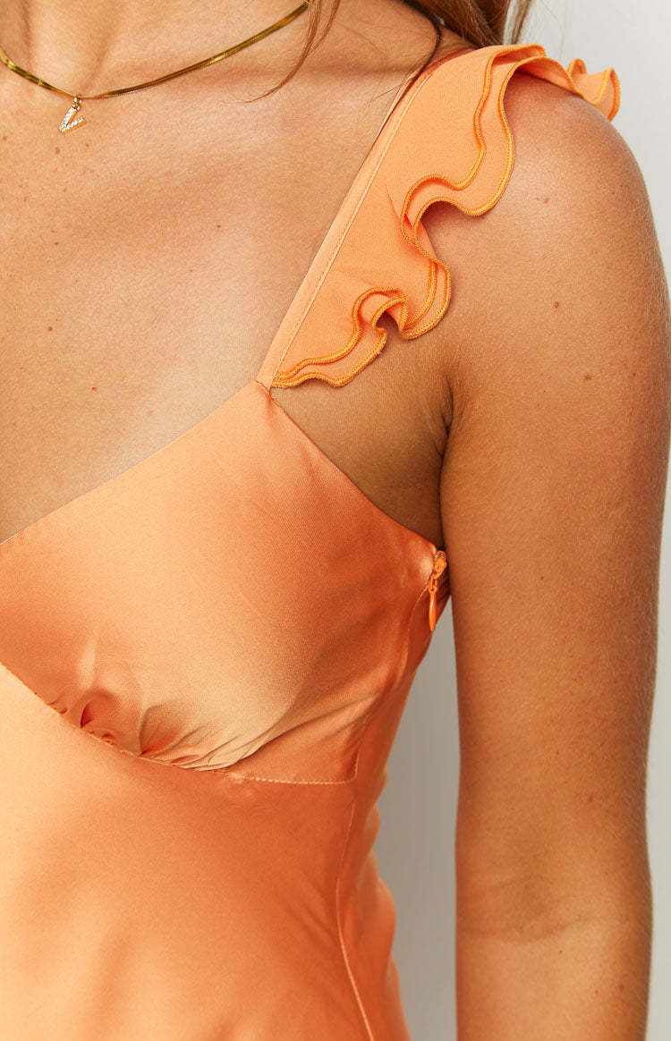 Corrina Orange Maxi Dress-Vavasi.All Rights Reserved.