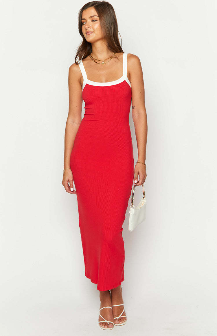 Cynthia Red Maxi Dress-Vavasi.All Rights Reserved.