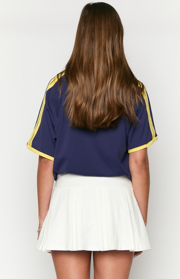 Deluca White Pleated Mini Skirt-Vavasi.All Rights Reserved.