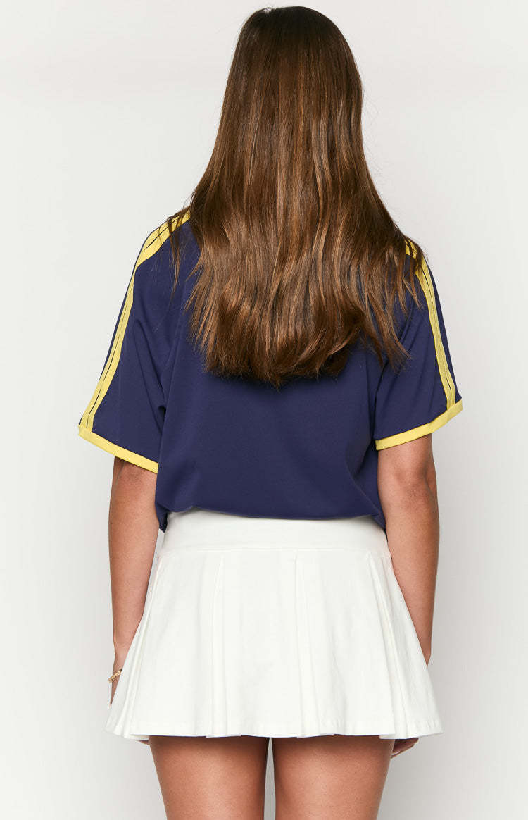 Deluca White Pleated Mini Skirt-Vavasi.All Rights Reserved.