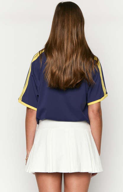 Deluca White Pleated Mini Skirt-Vavasi.All Rights Reserved.
