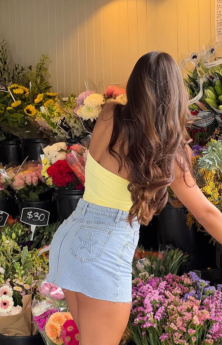 Daisy Yellow Tube Top-Vavasi.All Rights Reserved.