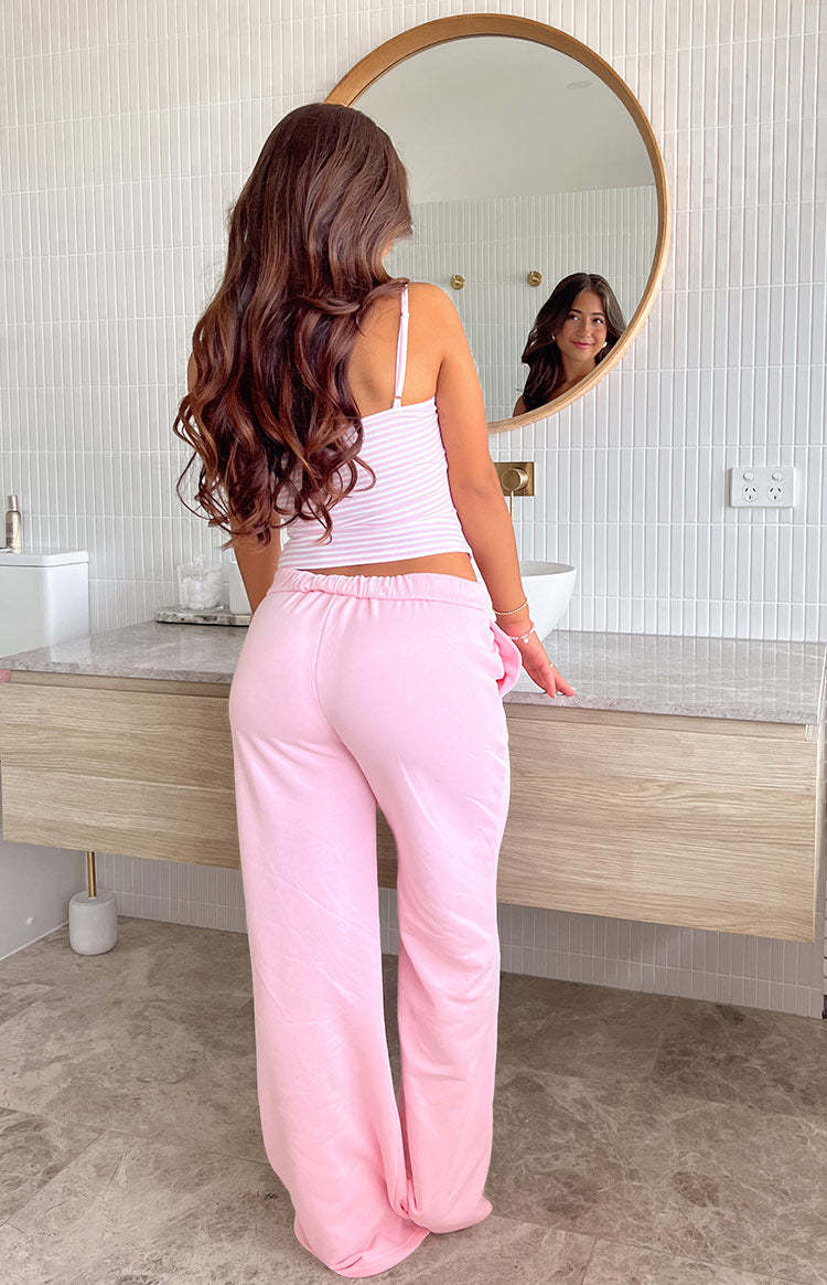 Dania Pink Track Pants-Vavasi.All Rights Reserved.