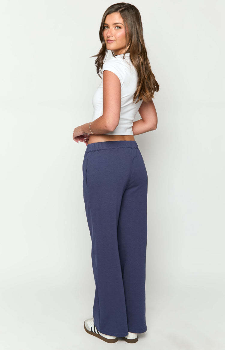 Dania Navy Track Pants-Vavasi.All Rights Reserved.