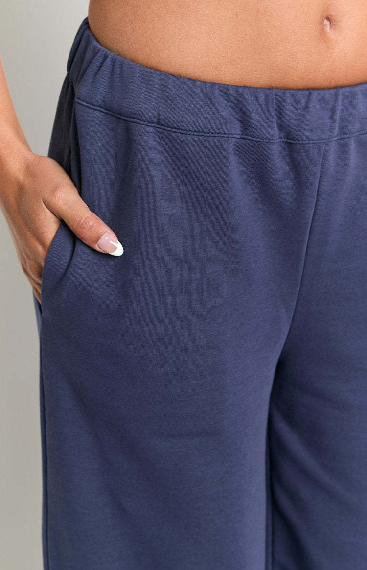 Dania Navy Track Pants-Vavasi.All Rights Reserved.