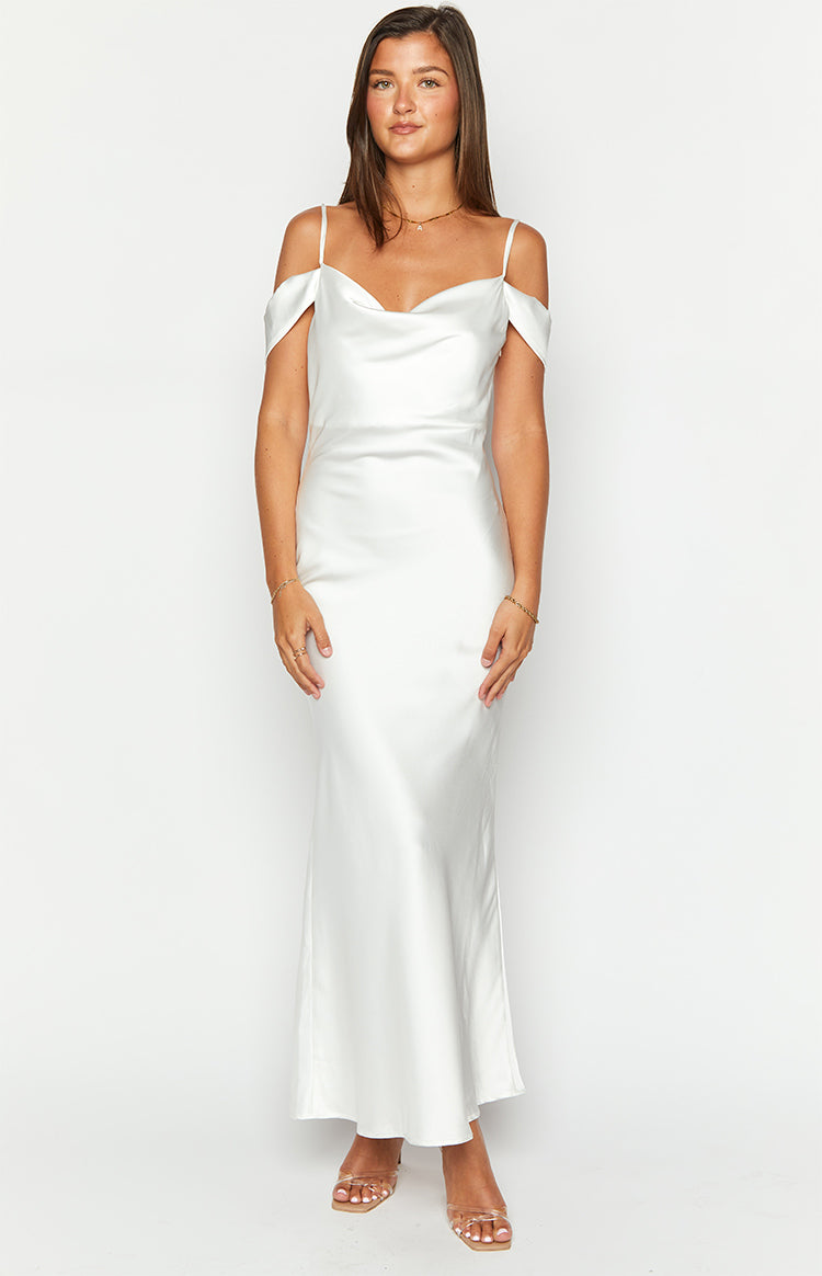 Darby White Maxi Formal Dress-Vavasi.All Rights Reserved.