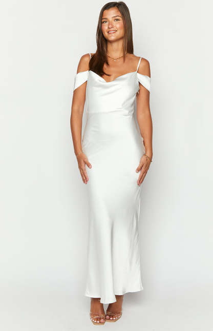 Darby White Maxi Formal Dress-Vavasi.All Rights Reserved.