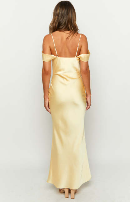 Darby Yellow Maxi Formal Dress-Vavasi.All Rights Reserved.