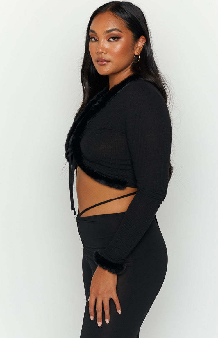 Darlah Black Tie Up Cardi-Vavasi.All Rights Reserved.