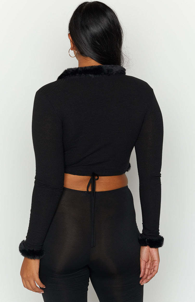 Darlah Black Tie Up Cardi-Vavasi.All Rights Reserved.