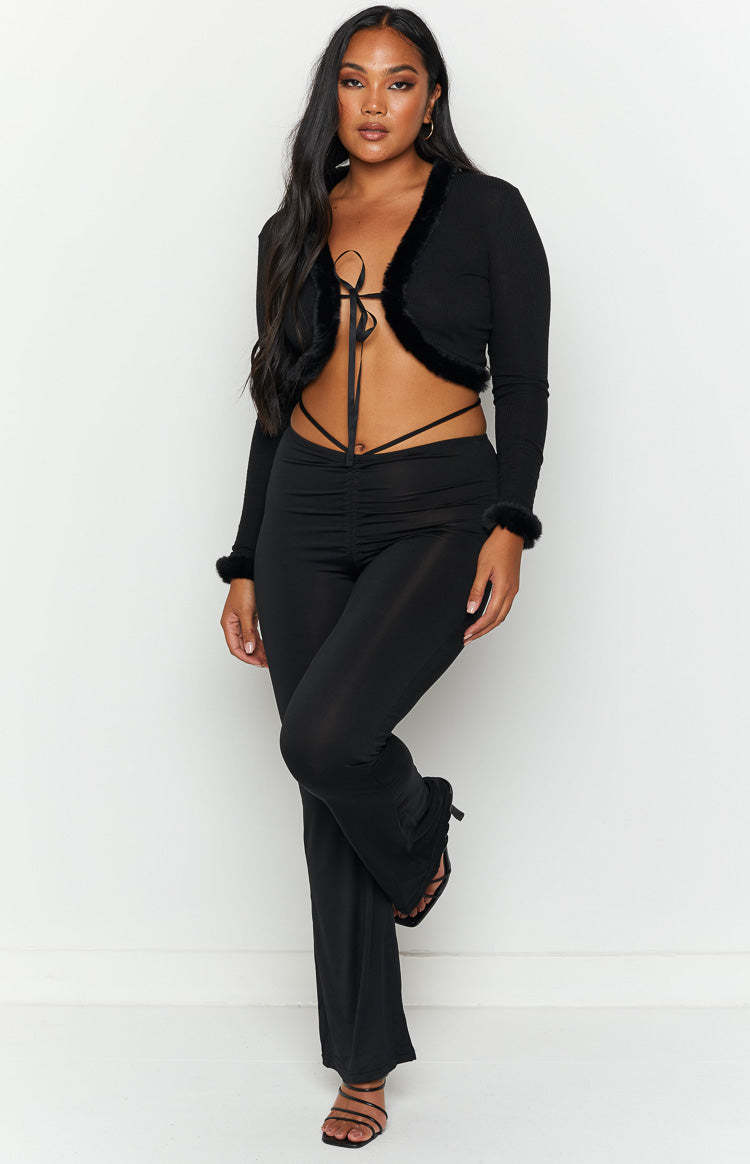 Darlah Black Tie Up Cardi-Vavasi.All Rights Reserved.