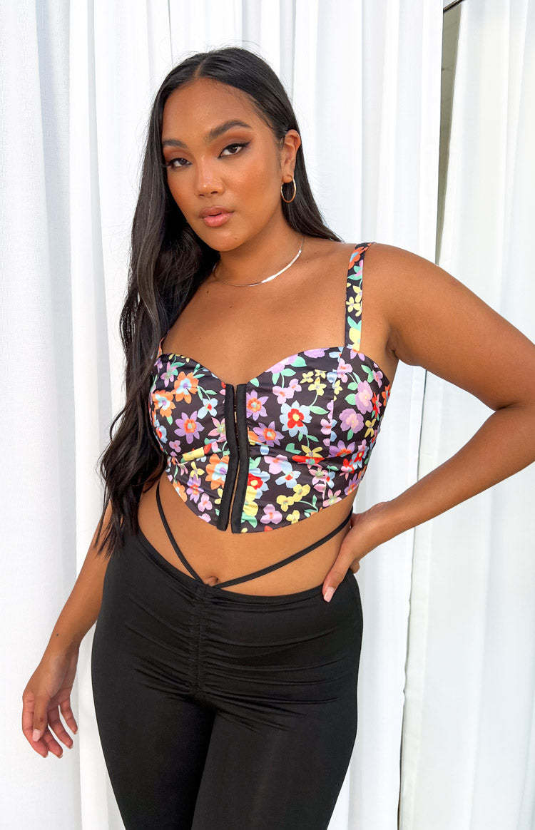 Davina Floral Corset Top-Vavasi.All Rights Reserved.