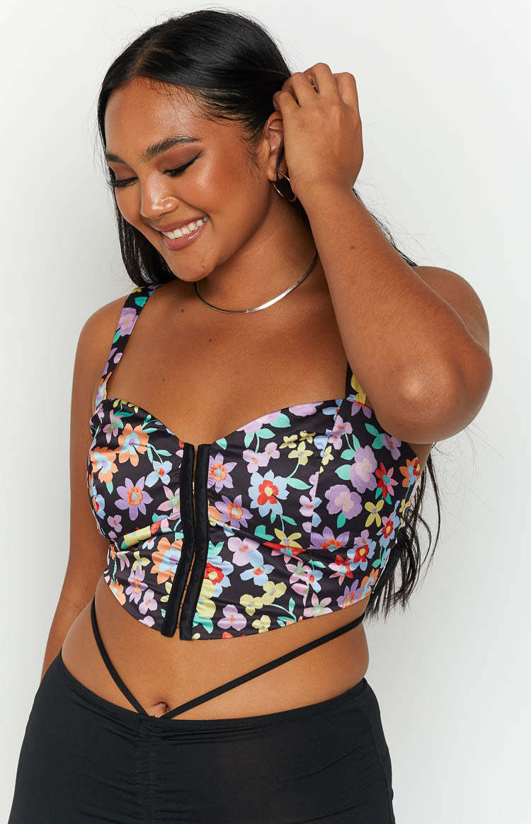 Davina Floral Corset Top-Vavasi.All Rights Reserved.