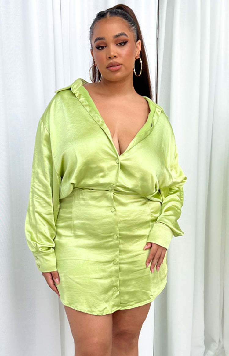 Deeper Water Mini Dress Green-Vavasi.All Rights Reserved.