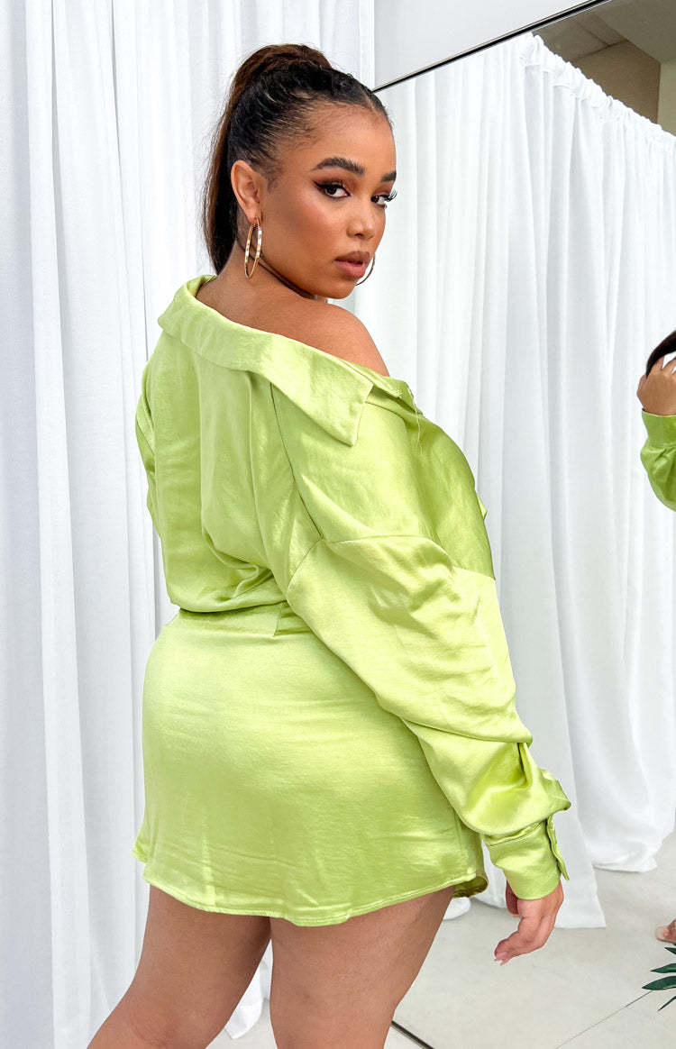 Deeper Water Mini Dress Green-Vavasi.All Rights Reserved.