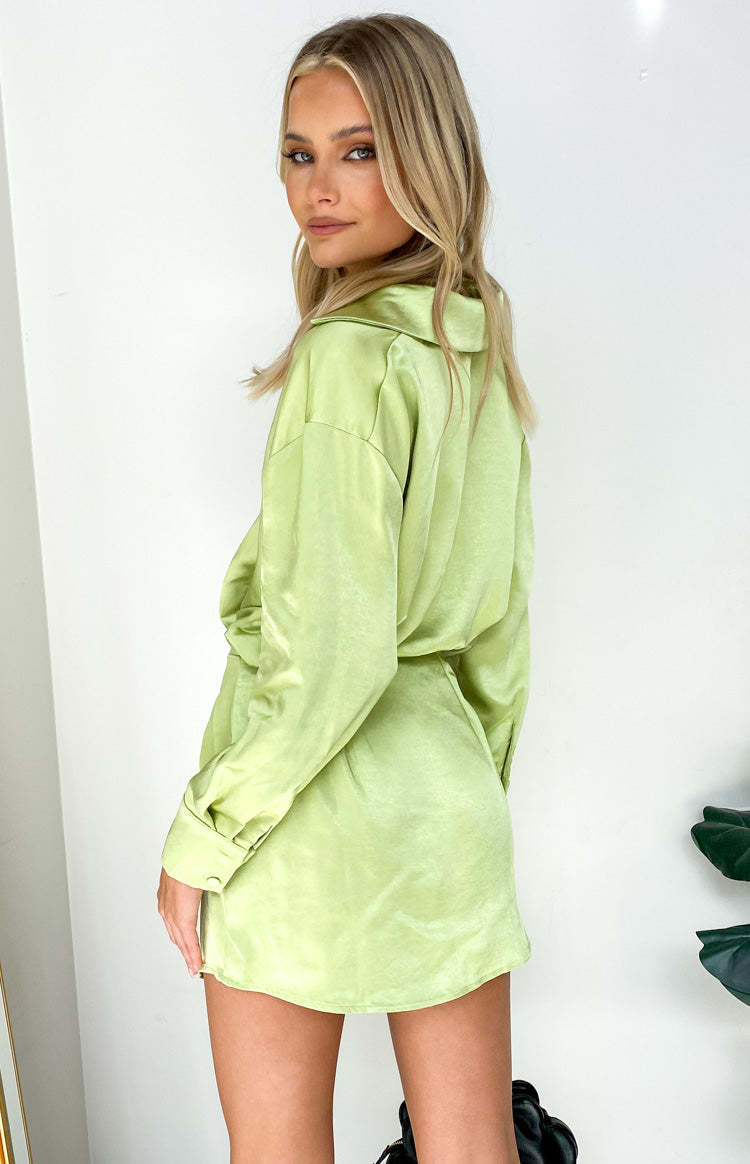Deeper Water Mini Dress Green-Vavasi.All Rights Reserved.