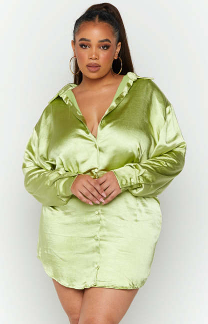 Deeper Water Mini Dress Green-Vavasi.All Rights Reserved.