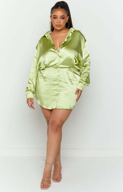 Deeper Water Mini Dress Green-Vavasi.All Rights Reserved.