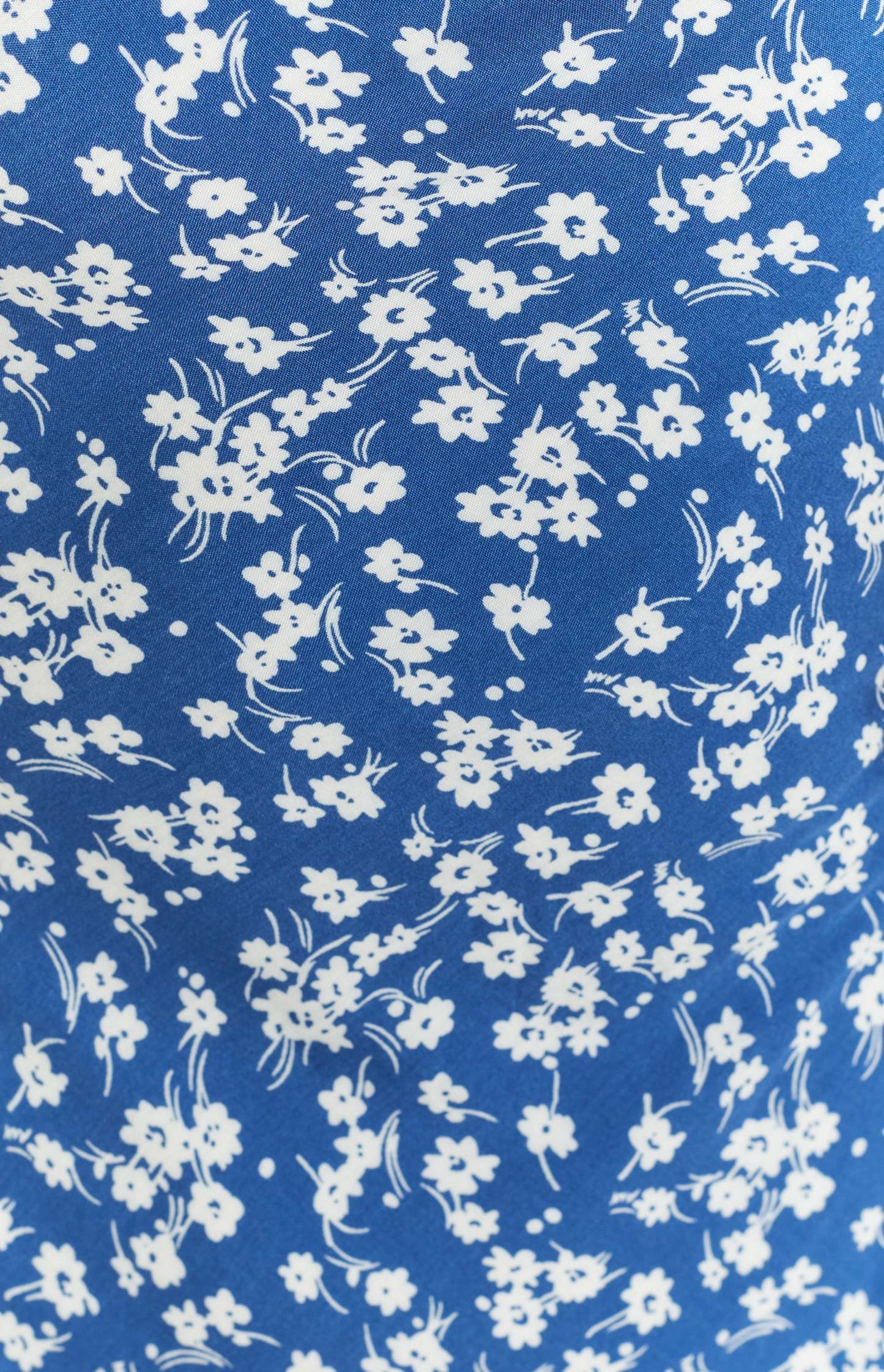 Delphine Blue Floral Midi Dress-Vavasi.All Rights Reserved.