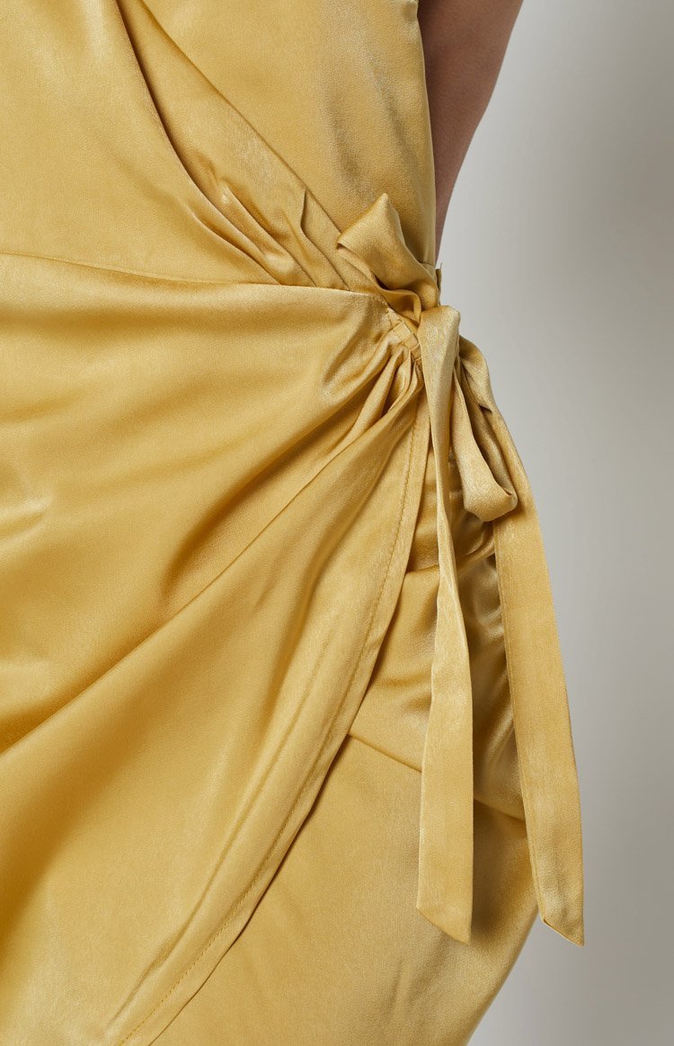 Douglas Gold Mini Dress-Vavasi.All Rights Reserved.