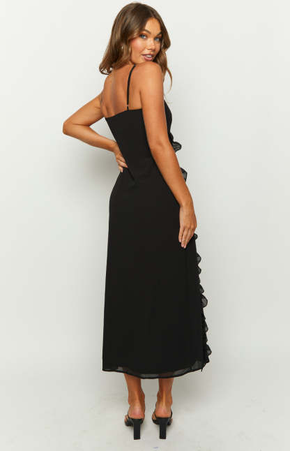 Dream On Black Maxi Dress-Vavasi.All Rights Reserved.