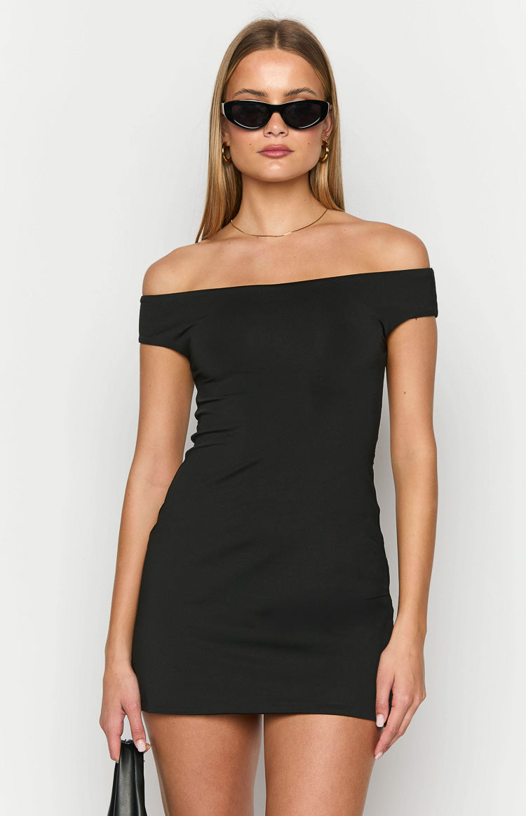 Eira Black Mini Dress-Vavasi.All Rights Reserved.