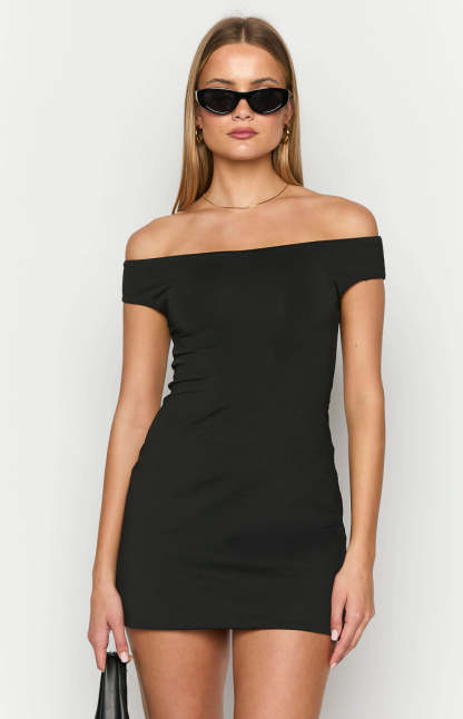 Eira Black Mini Dress-Vavasi.All Rights Reserved.