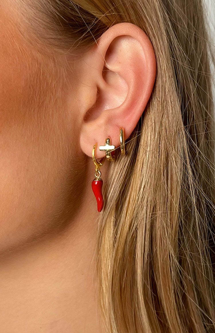 Elegance Echoes Gold Earrings 3 Pack-Vavasi.All Rights Reserved.