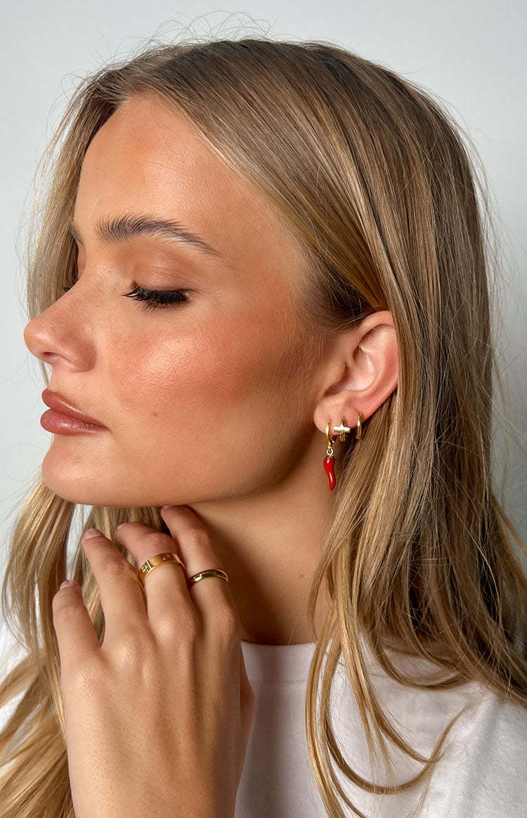 Elegance Echoes Gold Earrings 3 Pack-Vavasi.All Rights Reserved.