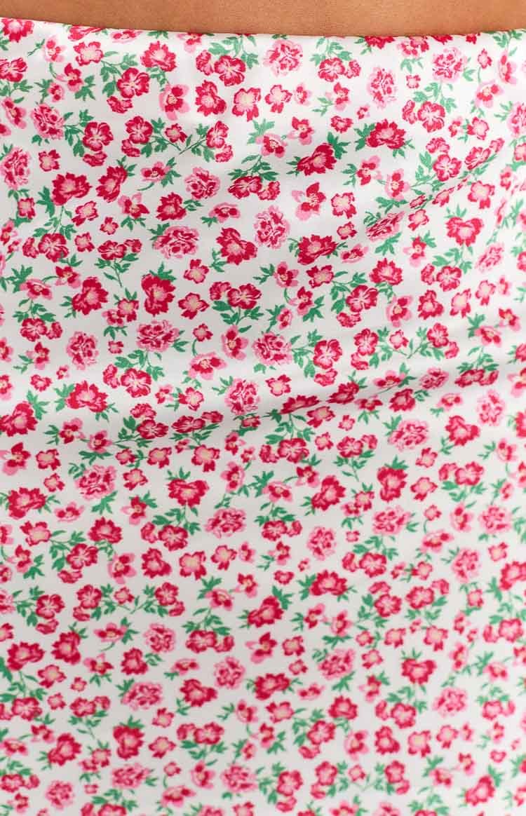 Eliza Pink Floral Mini Skirt-Vavasi.All Rights Reserved.