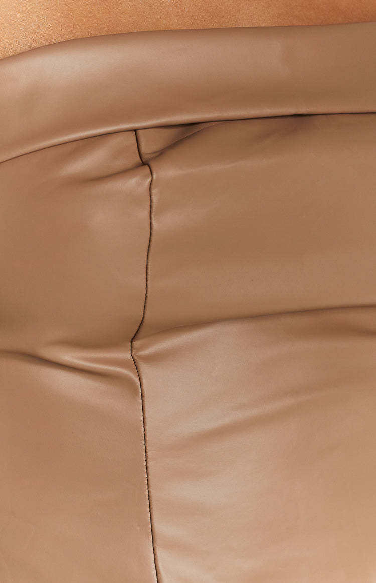 Ellie Brown Strapless PU Mini Dress-Vavasi.All Rights Reserved.