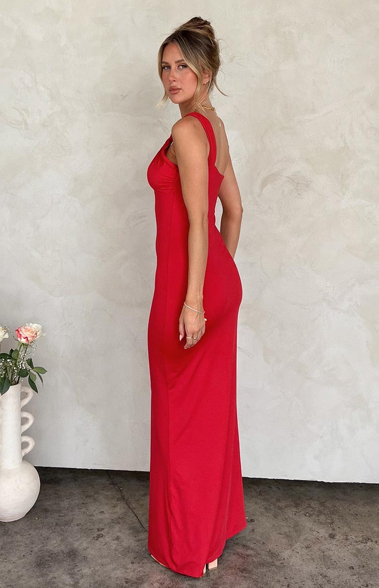 Ellis Red Maxi Dress-Vavasi.All Rights Reserved.