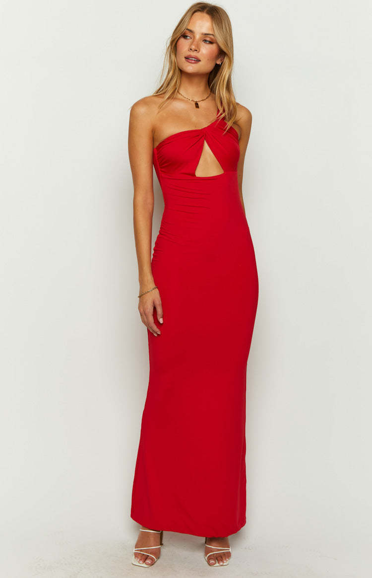 Ellis Red Maxi Dress-Vavasi.All Rights Reserved.