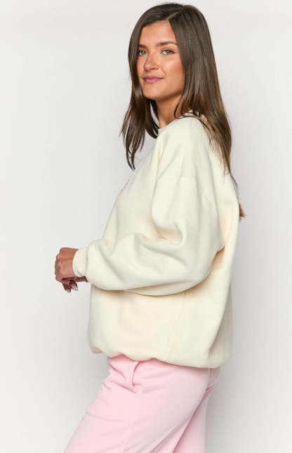 Elodie Cream Crew Neck Sweater-Vavasi.All Rights Reserved.