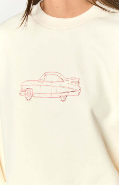 Elodie Cream Crew Neck Sweater-Vavasi.All Rights Reserved.