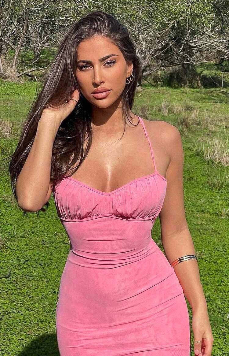 Elysium Pink Maxi Dress-Vavasi.All Rights Reserved.