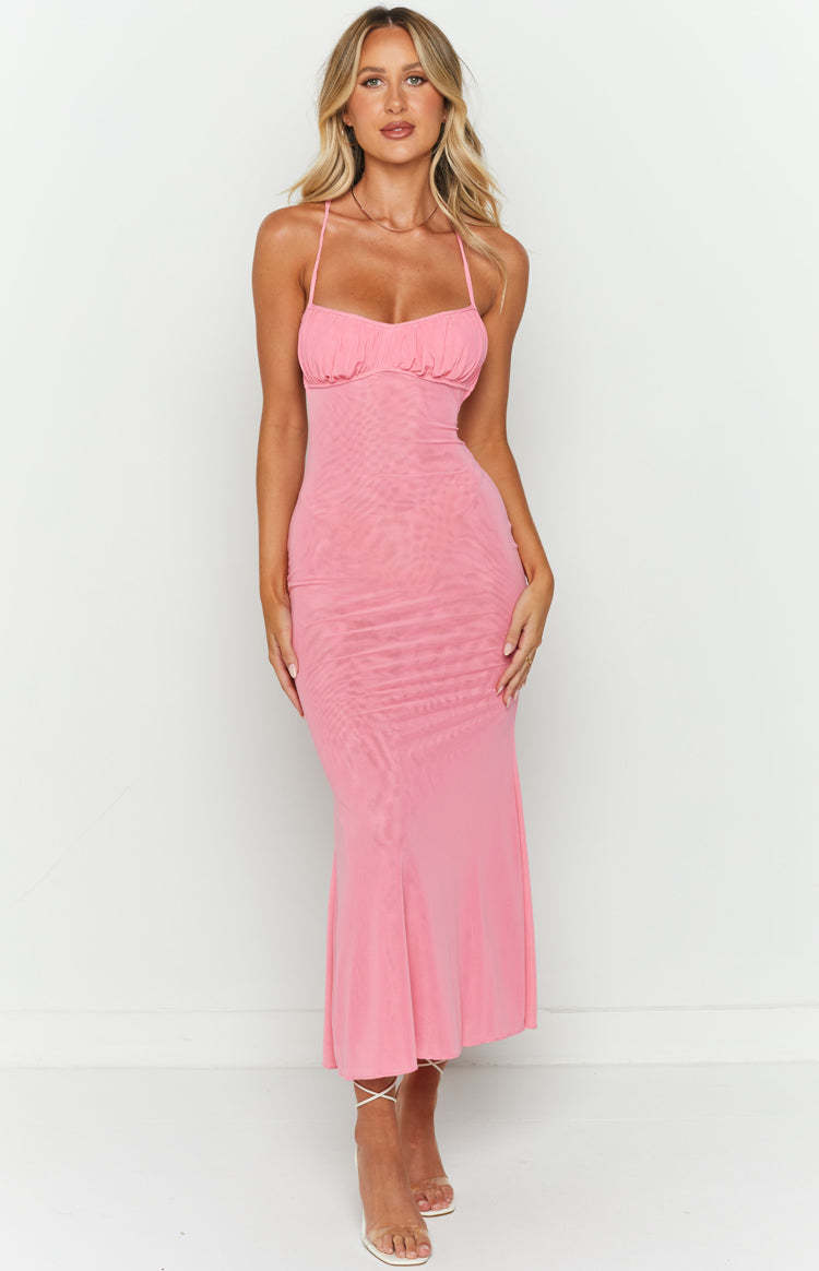 Elysium Pink Maxi Dress-Vavasi.All Rights Reserved.